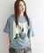 フラワープリントTシャツ