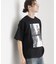 アーバングラフィックブラシ刺繍Tシャツ