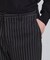 ピンストライプフレアスラックス