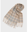 【洗えるカシミヤ】 カシミヤ100 チェックマフラー