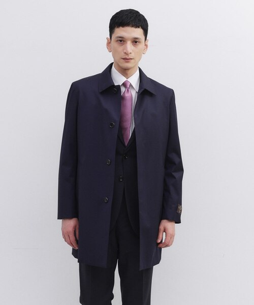 【美品】カノニコ生地チェック柄ステンカラーコート Traditional Weatherwear】HARROGATE / チェック柄 ステンカラーコート