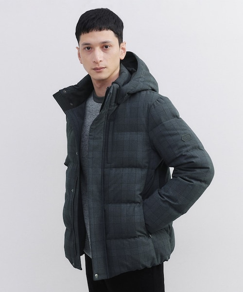 ウールライク チェック ダウン ブルゾン｜タケオキクチのアウトレット