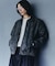ヴィンテージライクドロップショルダージップブルゾン