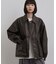 シンセティックレザーフライトジャケット