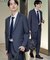 【365日対応】PINHEADシングルセットアップ/上下2点セット/ONOFF兼用/ストレッチ/洗える/イージーケア/シワになりにくい/ビジネス対応