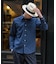 【BOWLER HAT LABEL】小紋ペイズリープリント 長袖シャツ