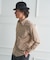 【BOWLER HAT LABEL】小紋ペイズリープリント 長袖シャツ
