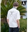 【BOWLER HAT LABEL】アイスクリアコットン バッククロスピストル 半袖Tシャツ