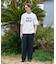【BOWLER HAT LABEL】アイスクリアコットン バッククロスピストル 半袖Tシャツ