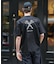 【BOWLER HAT LABEL】アイスクリアコットン バッククロスピストル 半袖Tシャツ