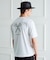 【BOWLER HAT LABEL】アイスクリアコットン バッククロスピストル 半袖Tシャツ