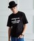 【BOWLER HAT LABEL】アイスクリアコットン バッククロスピストル 半袖Tシャツ
