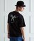 【BOWLER HAT LABEL】アイスクリアコットン バッククロスピストル 半袖Tシャツ