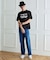 【BOWLER HAT LABEL】アイスクリアコットン バッククロスピストル 半袖Tシャツ