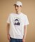 カカオ柄スクエアプリント 天竺Tシャツ