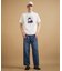 カカオ柄スクエアプリント 天竺Tシャツ