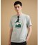 カカオ柄スクエアプリント 天竺Tシャツ