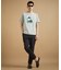 カカオ柄スクエアプリント 天竺Tシャツ