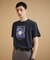 カカオ柄スクエアプリント 天竺Tシャツ