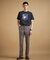 カカオ柄スクエアプリント 天竺Tシャツ