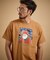 カカオ柄スクエアプリント 天竺Tシャツ
