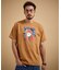 カカオ柄スクエアプリント 天竺Tシャツ