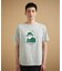カカオ柄スクエアプリント 天竺Tシャツ