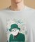 カカオ柄スクエアプリント 天竺Tシャツ