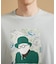 カカオ柄スクエアプリント 天竺Tシャツ