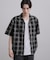 カスレチェック半袖シャツ