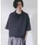 【ソフトタッチ】ルーズスキッパーポロシャツ/ソフト肌触り/オーバーサイズ/ルーズ/ドロップショルダー/通気性
