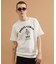 カレッジ風ミニ裏毛半袖Tシャツ
