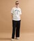 カレッジ風ミニ裏毛半袖Tシャツ