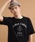 カレッジ風ミニ裏毛半袖Tシャツ
