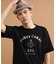 カレッジ風ミニ裏毛半袖Tシャツ
