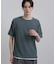 リブフェイクレイヤードTシャツ