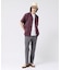 菊小紋柄 オープンカラーシャツ