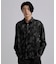 アブストペイント柄シャツ
