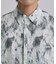 アブストペイント柄シャツ