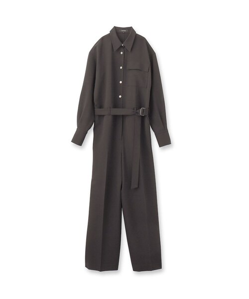 朝比奈 彩×Oggi×UNTITLEDコラボ シャツカラーオールインワン　新品 朝比奈 彩×Oggi×UNTITLED スペシャルコラボ】シャツカラー