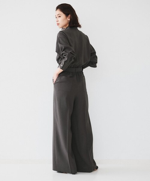 朝比奈 彩×Oggi×UNTITLEDコラボ シャツカラーオールインワン　新品 朝比奈 彩×Oggi×UNTITLED スペシャルコラボ】シャツカラー