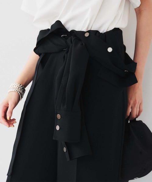 朝比奈 彩×Oggi×UNTITLEDコラボ シャツカラーオールインワン　新品 朝比奈 彩×Oggi×UNTITLED スペシャルコラボ】シャツカラー