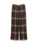 【洗える／ウエストゴム】グラデーションチェックパンツ