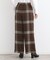 【洗える／ウエストゴム】グラデーションチェックパンツ