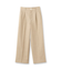 【セットアップ可能】リネンライクキャンバス ワイドパンツ