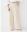 【セットアップ可能】リネンライクキャンバス ワイドパンツ