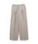 【ウール混】ネップヘリンボーン ワイドパンツ