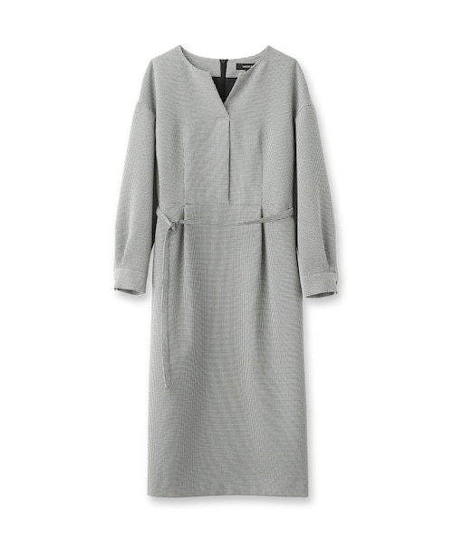 きれいめ/日本製】キーネックナローワンピース｜ワールドアウトレット