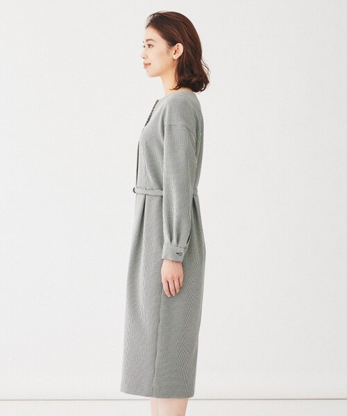 きれいめ/日本製】キーネックナローワンピース｜ワールドアウトレット