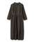 【日本製／ジャカード】スタンドカラーワンピース